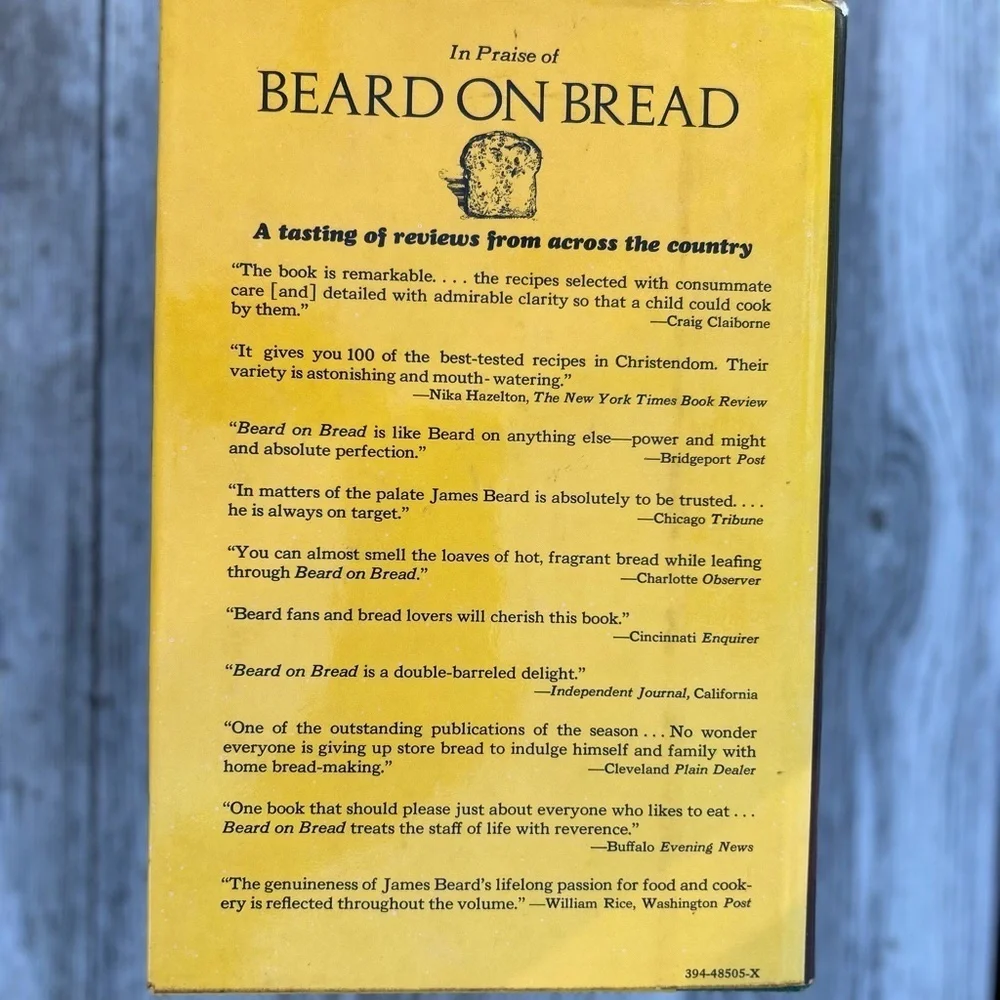 FIRST EDITION Beard on Food Book by James Beard 1974.